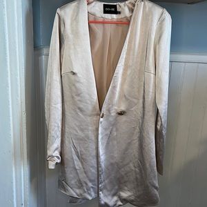 Size S silky Light Pink/Cream Blazer